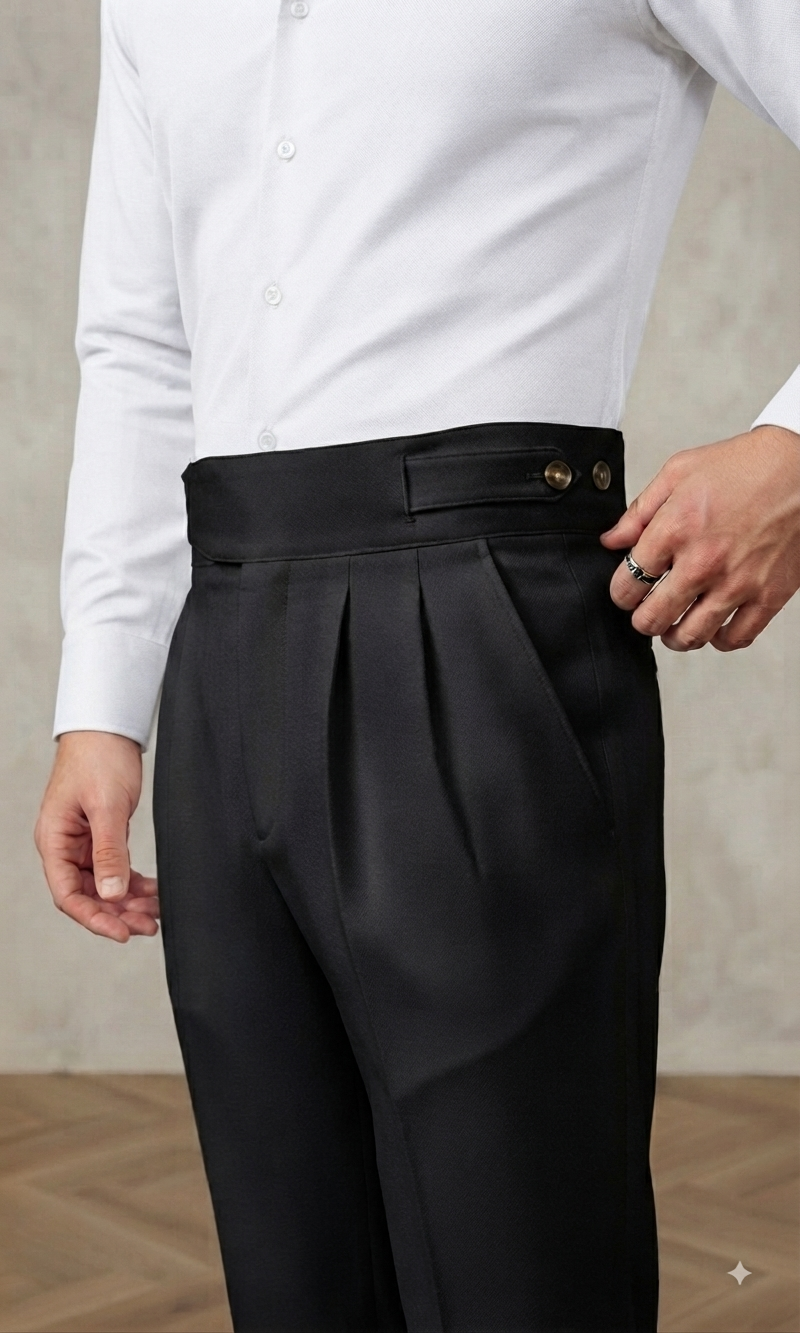 ZAYNOR BLACK GURKHA PANT