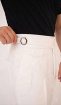 ZAYNOR WHITE GURKHA PANT